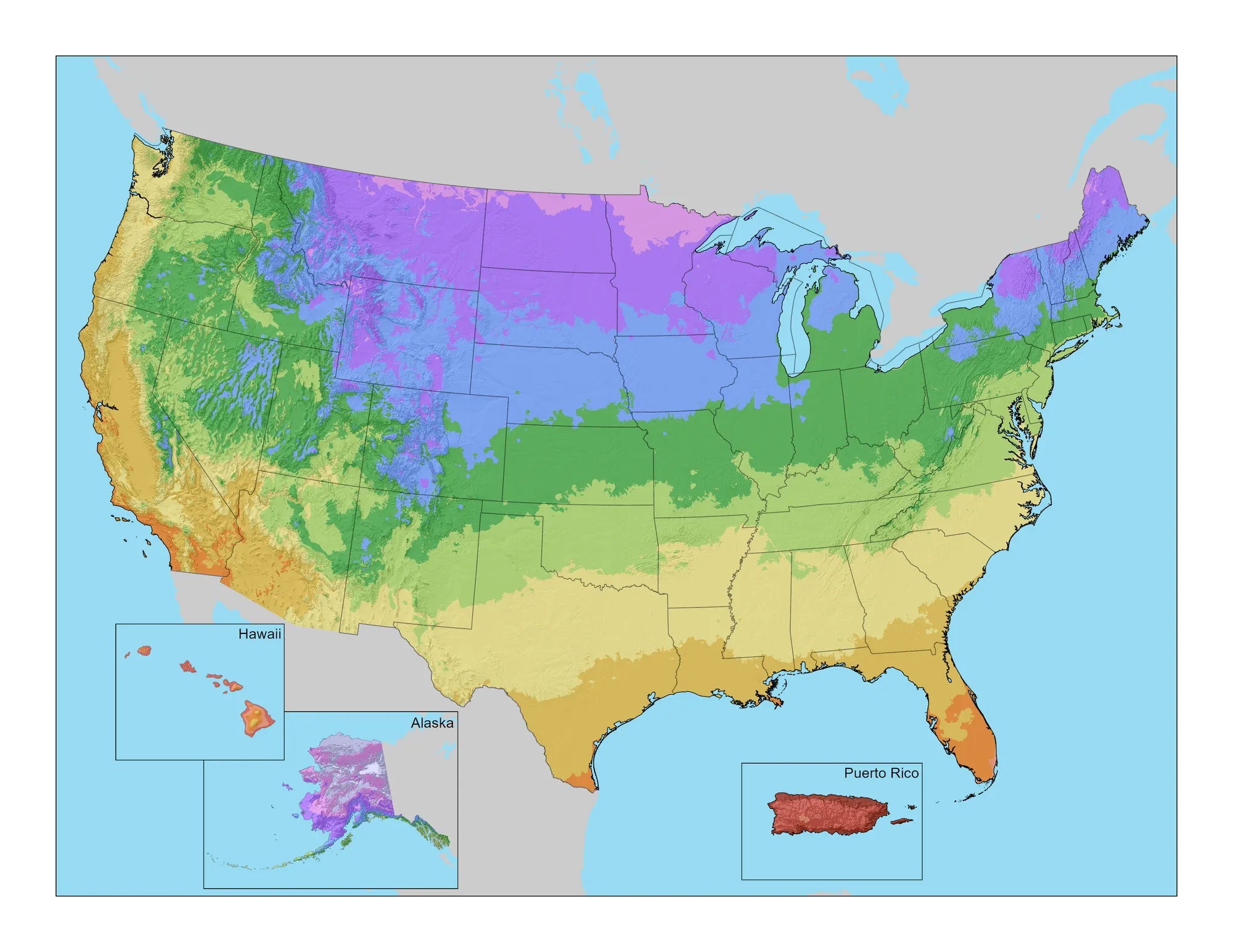 2023 USDA Plant Hardiness Zone Map showing zones across the United States, Alaska, Hawaii, and Puerto Rico