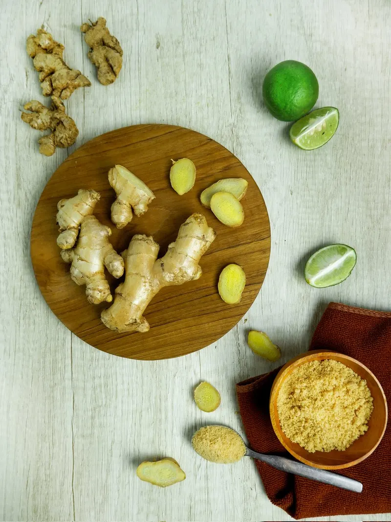 Culinary ginger plant showing foliage and plant structure.